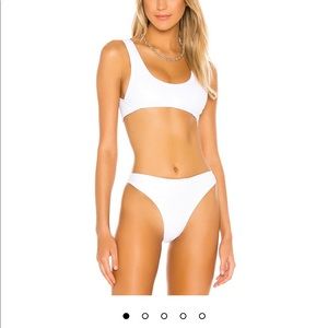 Revolve white bikini- Bambam top in white lovewave revolve